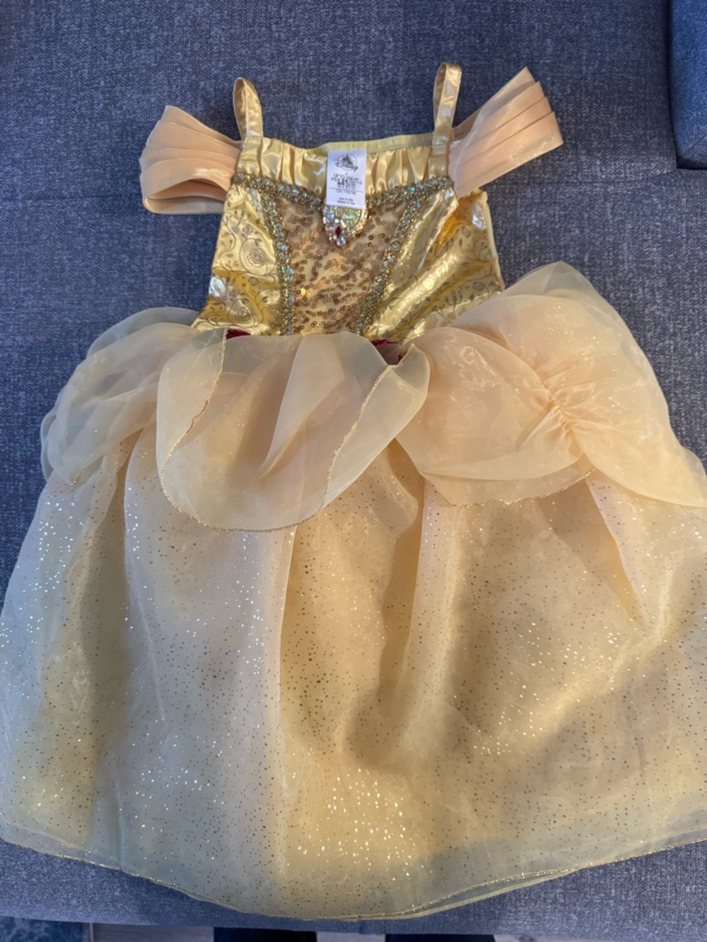 Sparkling Yellow Princess Costume Dress